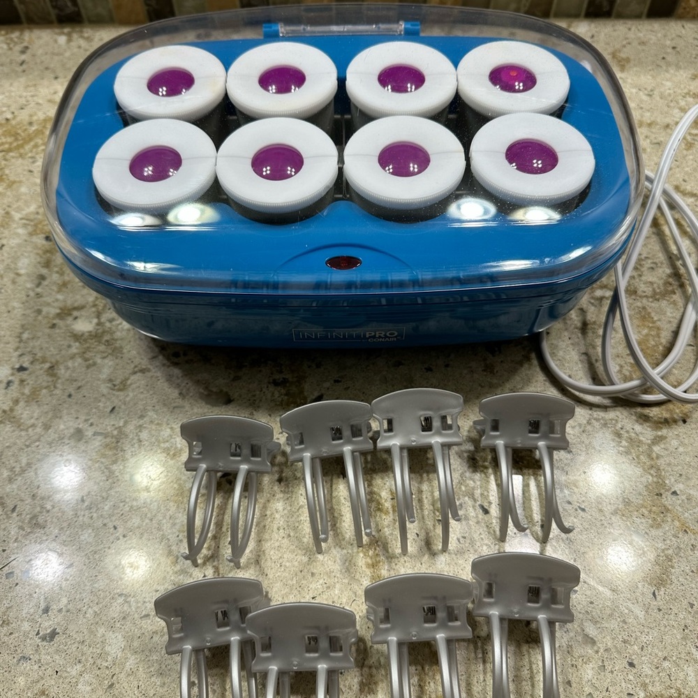 Conair Infiniti Pro Instant Heat Ceramic Flocked 2 Inch Jumbo Roller Hot Curlers